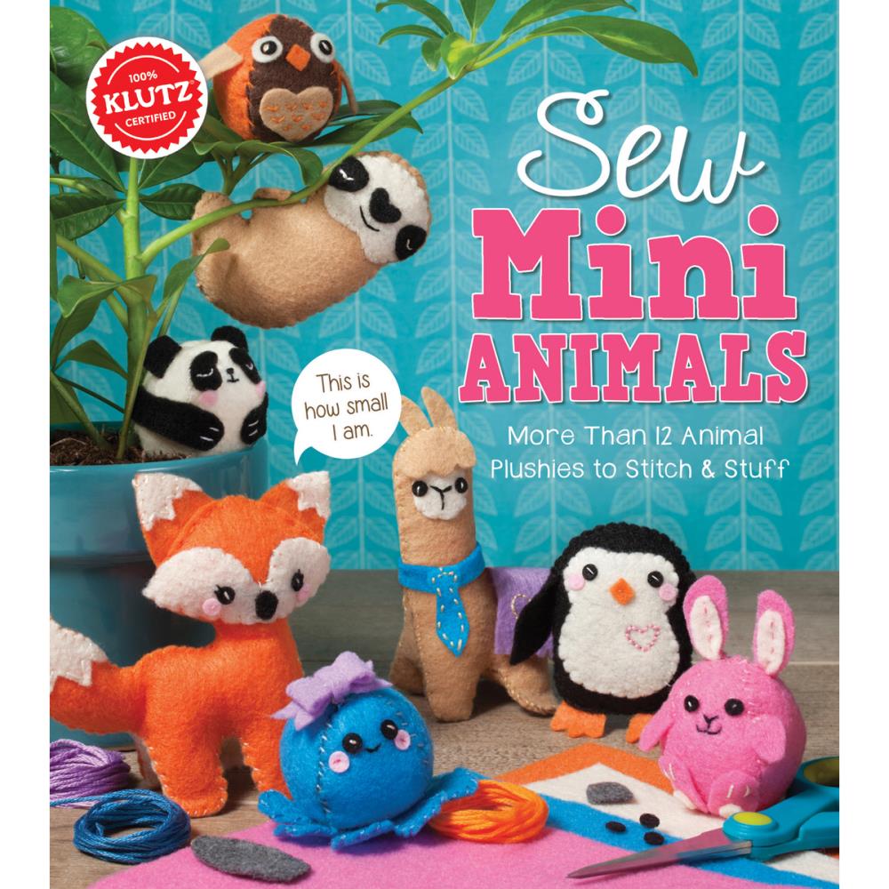 Klutz Sew Mini Animals Book Kit