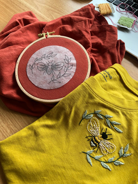 Bee T-Shirt Embroidery Kit