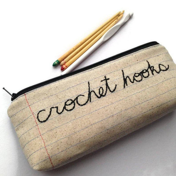 Crochet Hooks Zipper Pouch