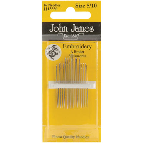 John James Hand Embroidery Needles Assorted 12/Pkg