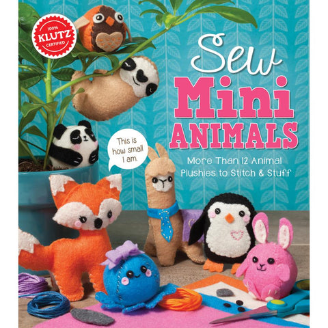 Klutz Sew Mini Animals Book Kit