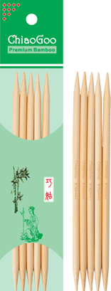 ChiaGoo Bamboo Double Point Needles