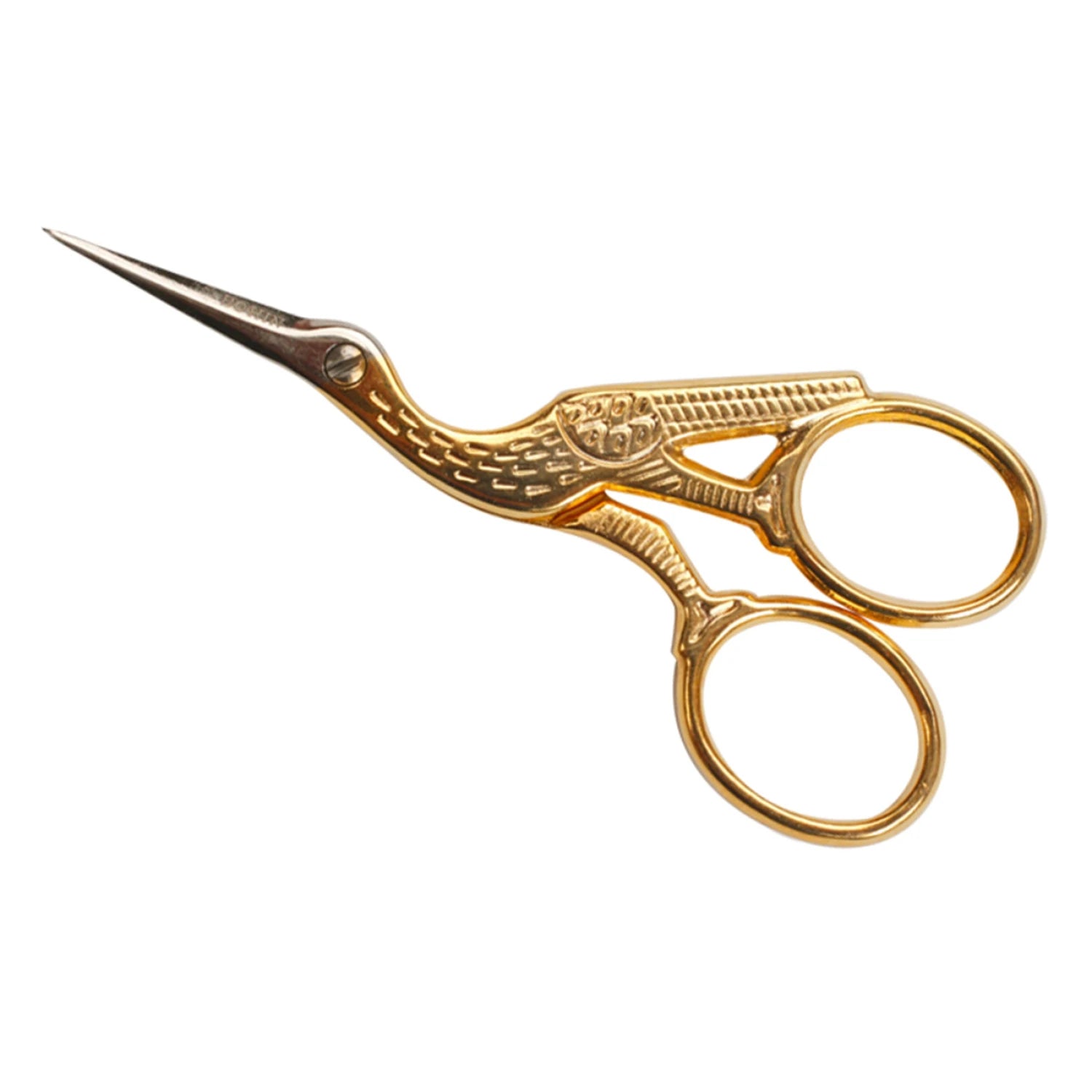 Stork Scissor 4in Gilded
