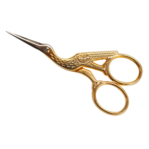 Stork Scissor 4in Gilded
