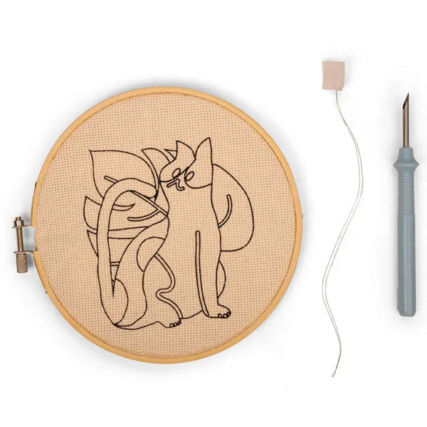 Cat Punch Needle Kit