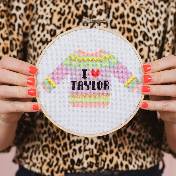 Cotton Clara I Love Taylor Cross Stitch Kit