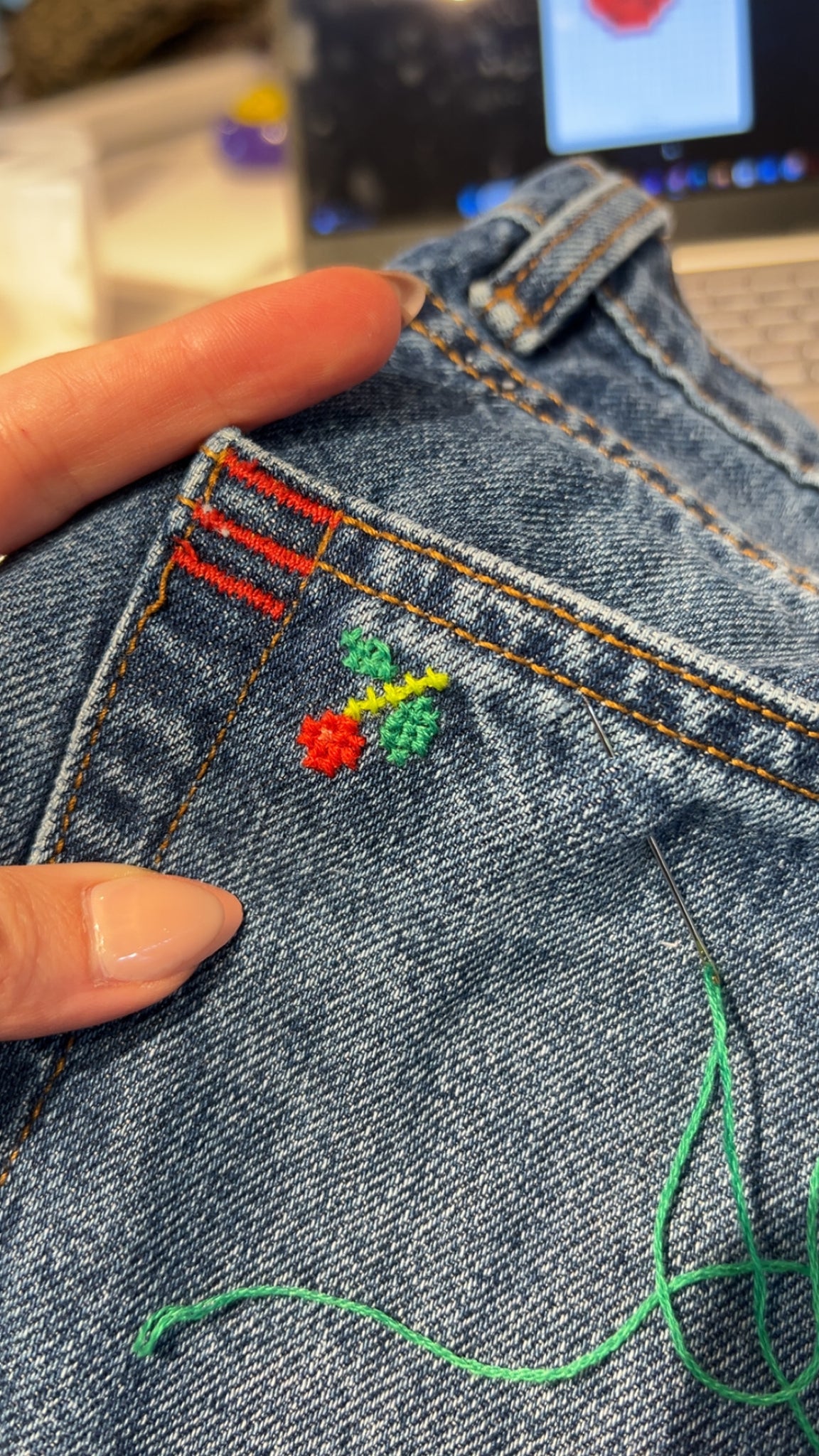 Cross Stitch on Clothing Workshop - BROOKLINE
