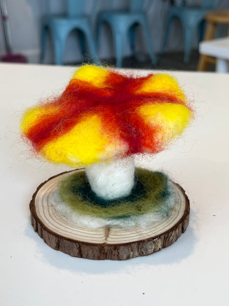 Needle Felted Mushroom Workshop - BROOKLINE