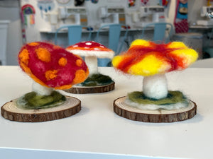 Needle Felted Mushroom Workshop - BROOKLINE