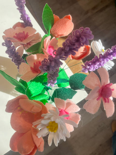 Felt Flower Bouquet Workshop