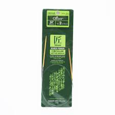 24 in/ 61 cm Clover Circular Knitting Needle - Takumi Bamboo Circular Knitting Needles