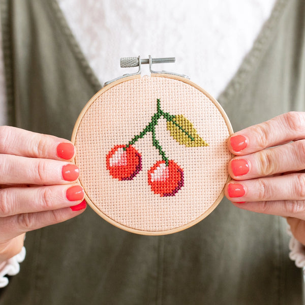 Cotton Clara Cherry Cross Stitch