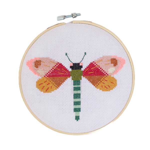Cotton Clara Dragonfly Brie Harrison Cross Stitch Kit