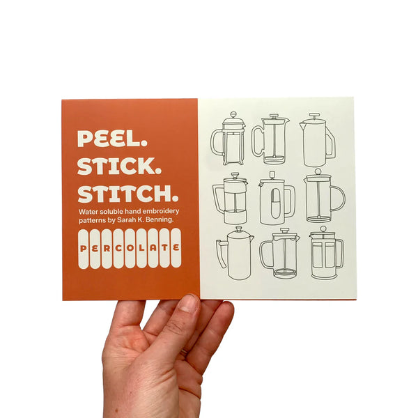 Peel Stick Stitch - Embroidery Patterns by Sarah K. Benning