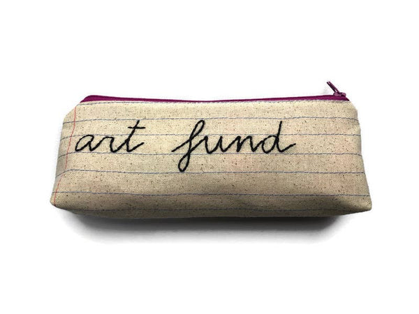 Art Fund Bag with Color Zippers