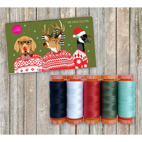 Aurifil Designer Thread Collection Holiday Homies By Tula Pink