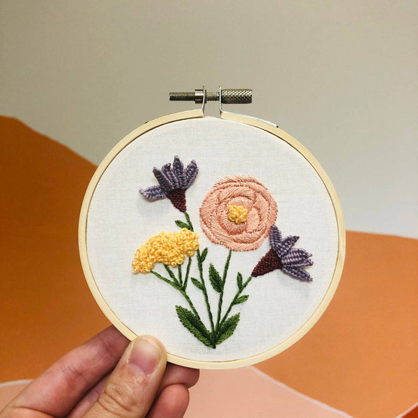 Blooming Wildflower Embroidery Kit