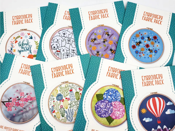 Oh Sew Bootiful Embroidery Pattern Fabric Pack