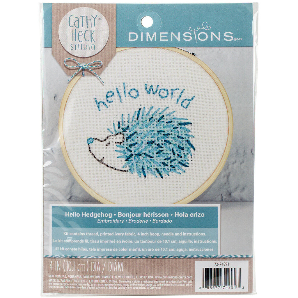 Design Works - Hedgehog w/8 Hoop - CrossStitchWorld