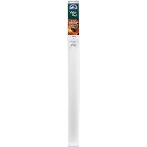 Charles Craft Gold Standard Aida 14 Count 20"X24" Box - White