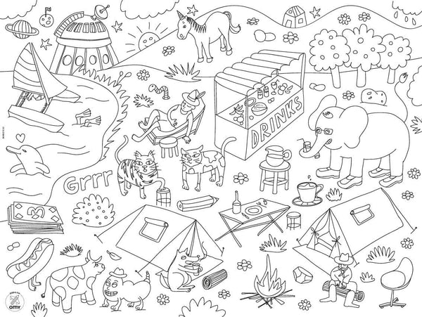 Coloring Placemats Set of 18