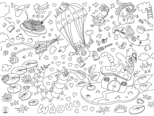 Coloring Placemats Set of 18