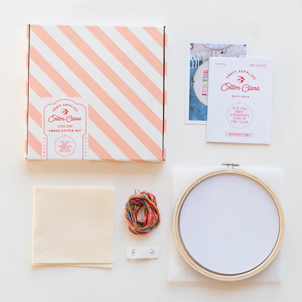 Cross Stitch Kit - It's The Most Wonderful Time of Year Advent