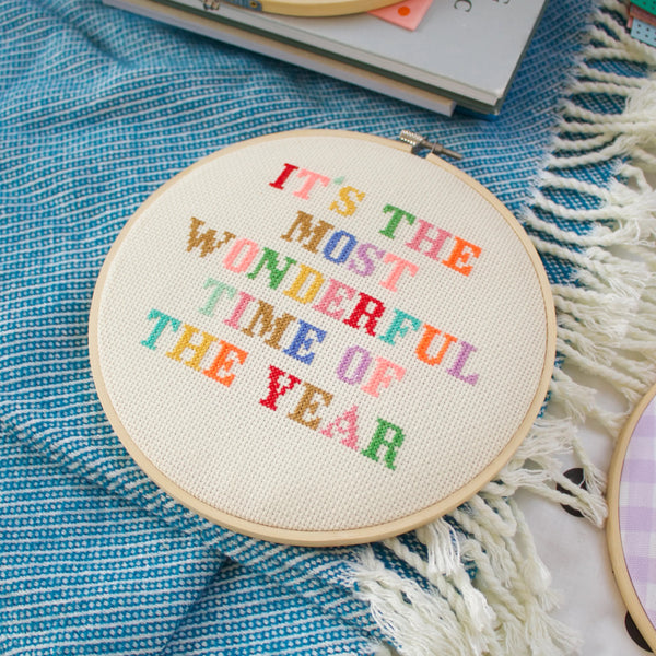 Cross Stitch Kit - It's The Most Wonderful Time of Year Advent