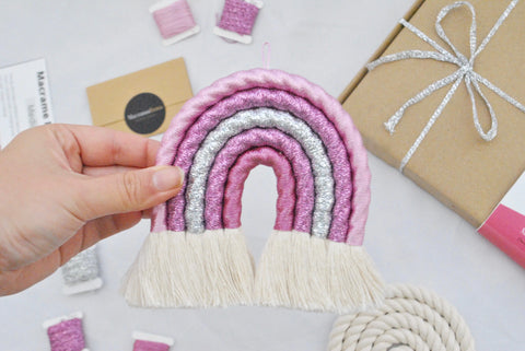 DIY Medium Macrame Rainbow Craft Kits