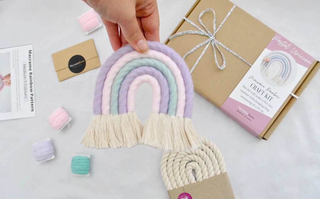 DIY Medium Macrame Rainbow Craft Kits – Hipstitch