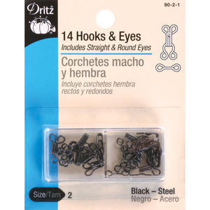 Dritz Hooks & Eyes Size 2
