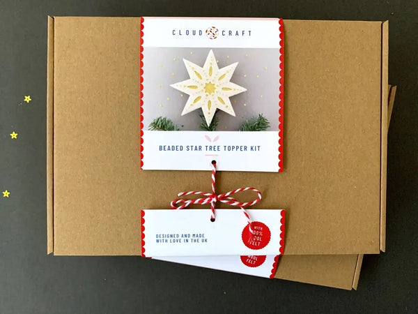 Beaded Star Christmas Tree Topper Kit