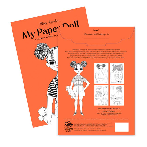 Paper Doll Coloring Kits