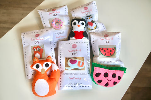 My First Stuffie – Retro Phone Sewing Kit – Hipstitch Academy