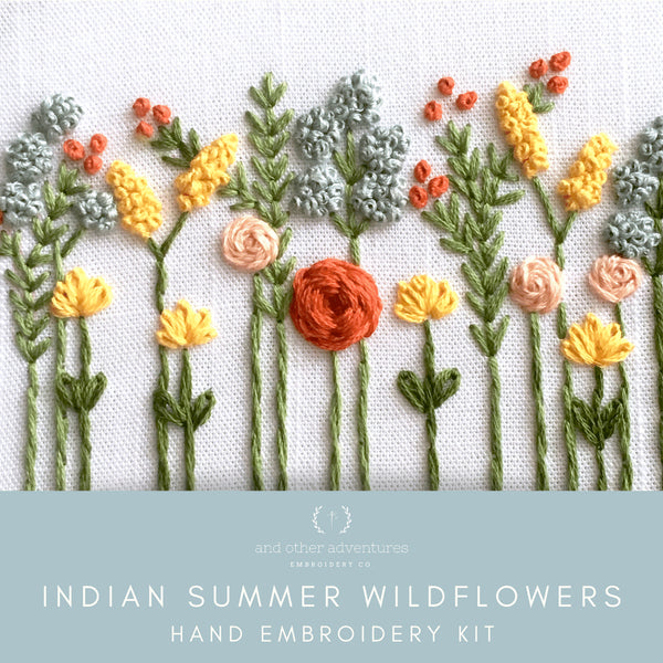 Wildflower Embroidery Kit by And Other Adventures Embroidery Co