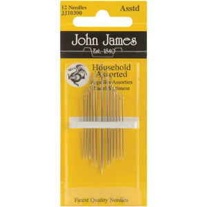 John James Household Hand Needles Assorted 12/Pkg