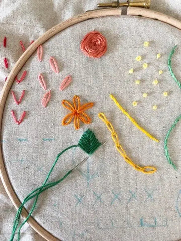Embroidery Sampler Workshop - BROOKLINE