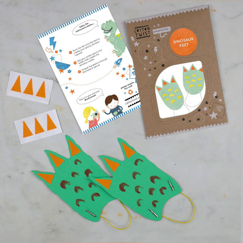 Make Your Own Dinosaur Feet Kit by Cotton Twist