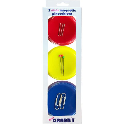 Mini Grabbit Magnetic Pincushion 3/Pkg