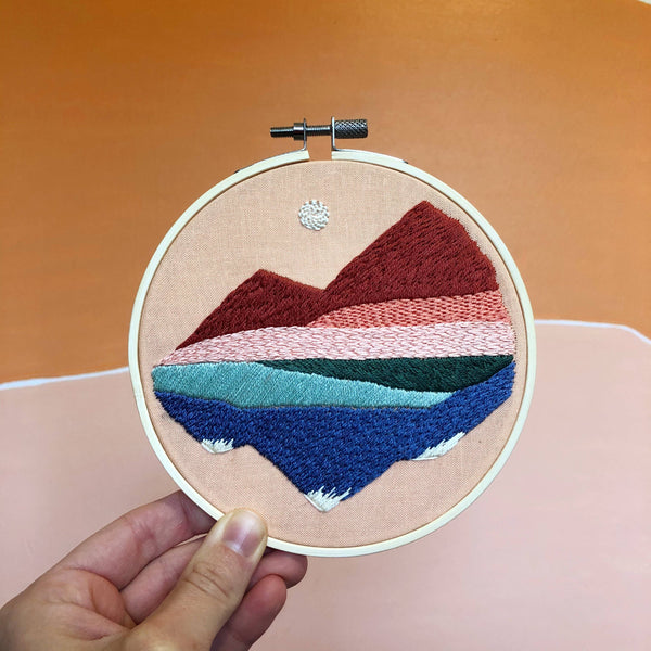 Mountainscape Embroidery Kit