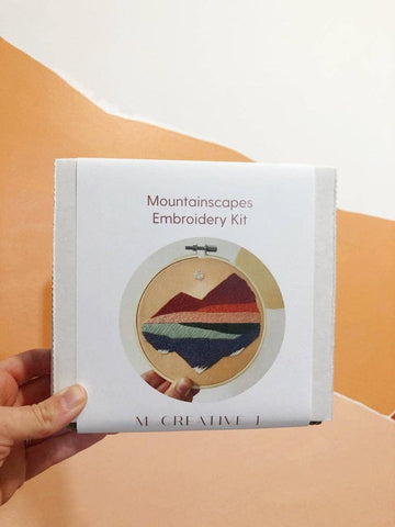 Mountainscape Embroidery Kit