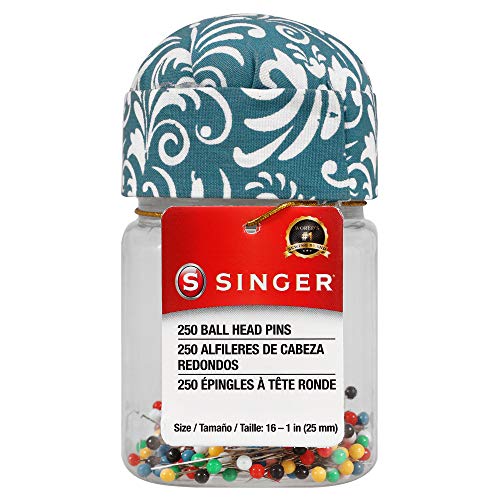 Singer Ball Head Pins With Cushion