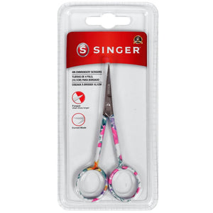 Singer Curved Embroidery Scissors 4 Floral