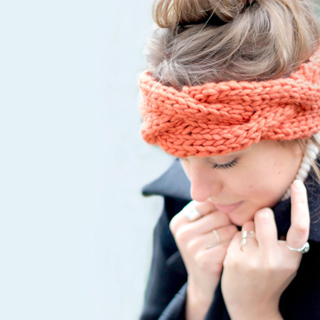 BEGINNERS KNITTING KIT, Beginners Simple Quick Knitting Pattern, Chunky Knit  Headband Diy, Easy Knitting Project Kit, Complete Knit Kit 