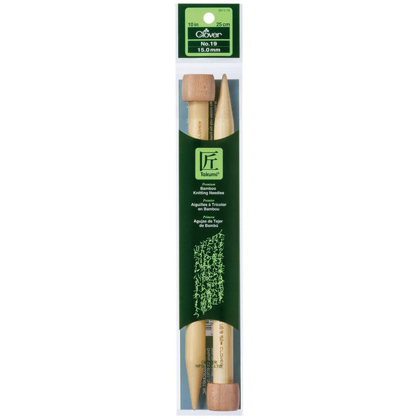 Clover Takumi Bamboo Single Point Knitting Needles