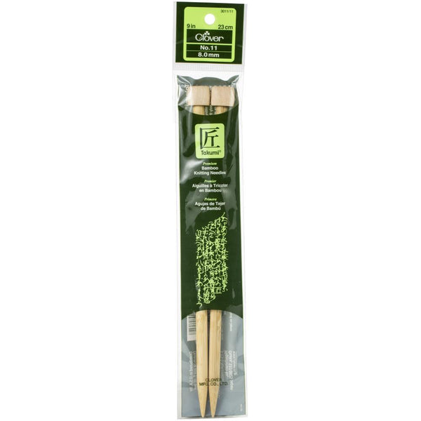 Clover Takumi Bamboo Single Point Knitting Needles