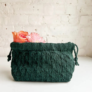Trellis Stitch Drawstring Bag Knit Kit