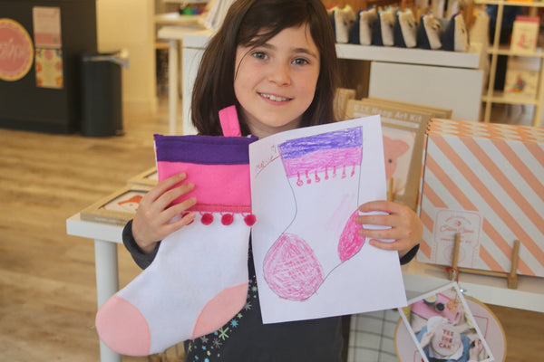 Felt Stocking: FAMILY Workshop - WELLESLEY